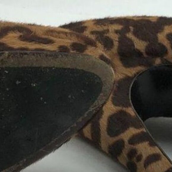 Size 36 Women's COA Prada Ponyhair Heels leopard print High Heel Size 36 - Picture 3 of 4